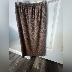 Zadie B’s Brown Patterned Women's Pencil Skirt